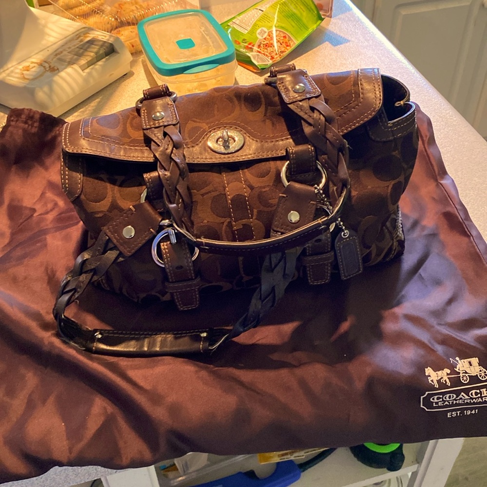 A Coach tote bag brown